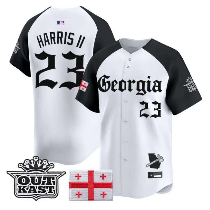 Michael Harris II Jersey #23 Atlanta Braves Georgia Outkast Gothic Stitched