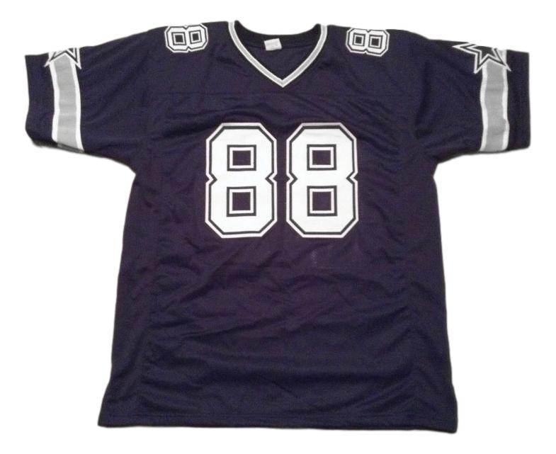 Michael Irvin CUSTOM STITCHED Unsigned Football Blue Jersey