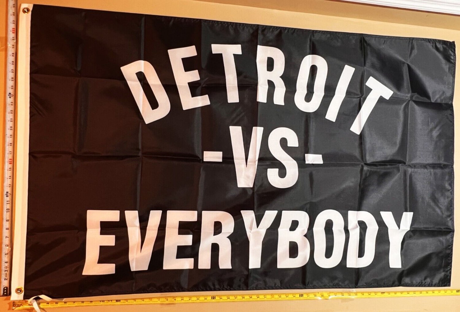 Michigan Flag Black Detroit Beer America Man Cave Sign Poster USA 3x5'