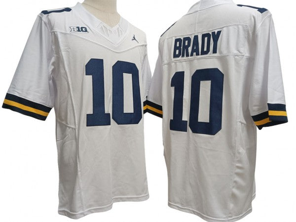 Michigan Wolverines #10 White Vapor F.U.S.E. Limited Jersey - Tom Brady