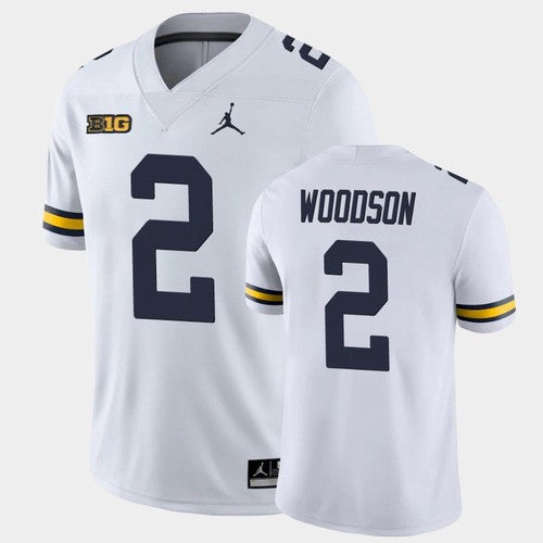 Michigan Wolverines #2 Charles Woodson White College Football Jersey