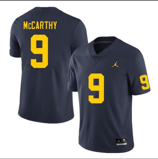 Michigan Wolverines #9 J.J. McCarthy NCAA Football Jersey Navy