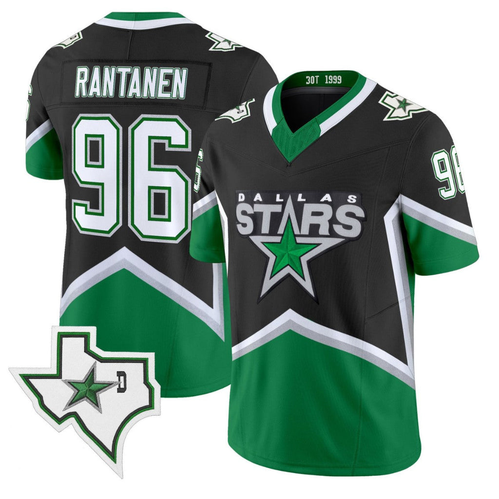 Mikko Rantanen Jersey #96 Dallas Stars 99 Throwback Football Style Stitched