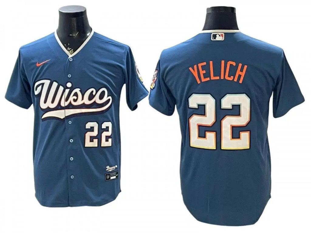 Milwaukee Brewers #22 Christian Yelich 2026 City Connect Limited Jersey - Blue
