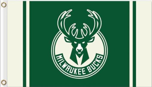 Milwaukee Bucks Club Flag 3X5Ft Polyester Banner USA Digital Print