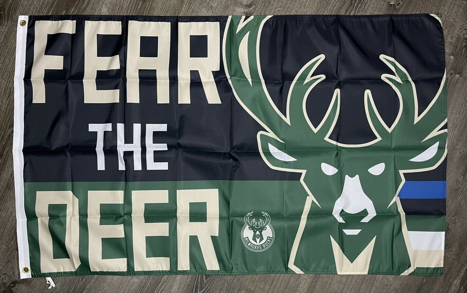 Milwaukee Bucks Fear The Deer Flag 3x5 ft Sports Banner Man-Cave Garage