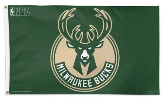 Milwaukee Bucks Team US Sport Flag 3X5Ft Polyester Banner USA Digital Print