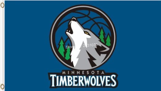 Minnesota Timberwolves Team US Flag 3X5Ft Polyester Banner USA Digital Print