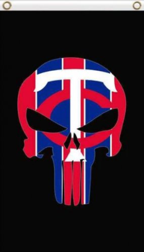 Minnesota Twins Sport US Flag 3X5Ft Banner USA Polyester with Brass Grommets