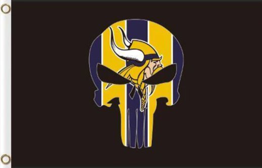 Minnesota Vikings Digital Flag 3X5 Ft Polyester Banner USA 90x150cm