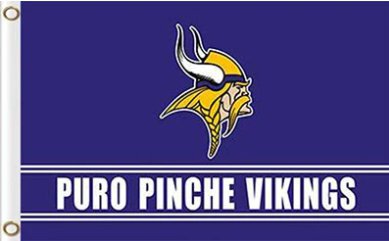 Minnesota Vikings Puro Pinche Flag 3X5 Ft Polyester Banner USA 90x150cm
