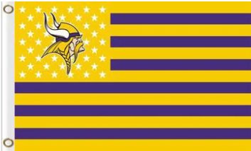 Minnesota Vikings Star Flag 3X5 Ft Polyester Banner USA 90x150cm