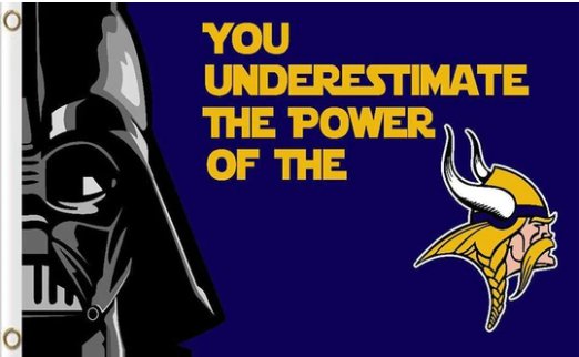 Minnesota Vikings Star Wars Flag 3X5 Ft Polyester Banner USA 90x150cm
