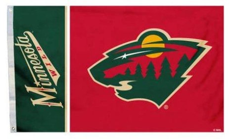 Minnesota Wild Flag 3X5Ft Polyester Digital Print Banner USA