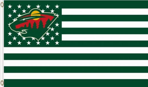 Minnesota Wild Star Flag 3X5Ft Polyester Digital Print Banner USA