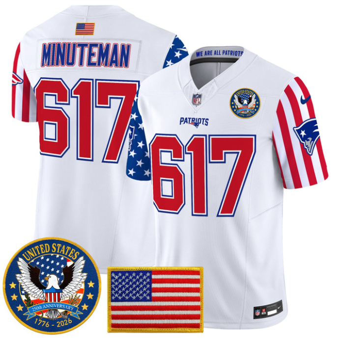 Minuteman Jersey #617 America 250 Edition Vapor Limited Stitched