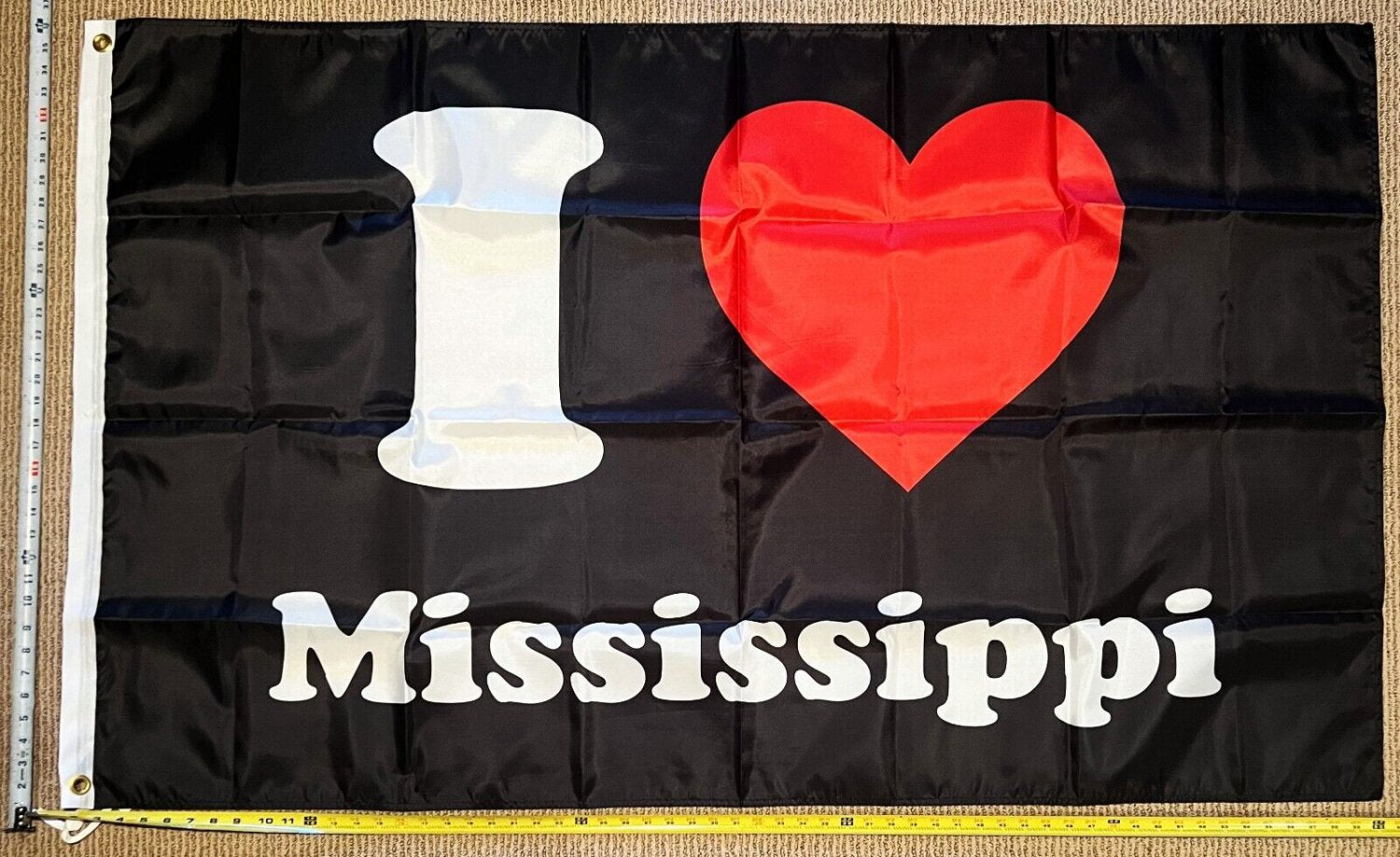 Mississippi Flag State Beer America Man Cave Sign Poster USA 3x5'