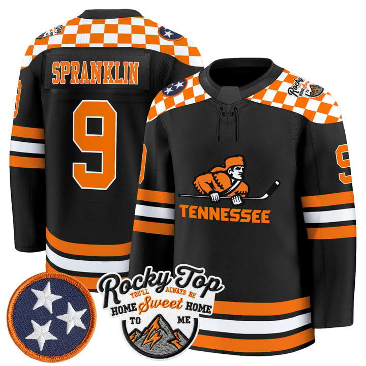 Mitchell Spranklin Jersey #9 Tennessee Volunteers 2025-26 Hockey Premium Stitched