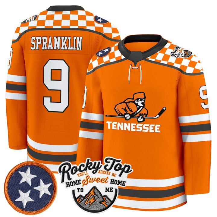 Mitchell Spranklin Jersey #9 Tennessee Volunteers 2025-26 Hockey Premium Stitched