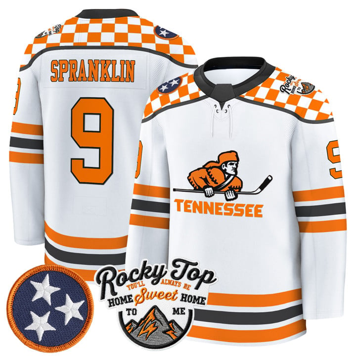 Mitchell Spranklin Jersey #9 Tennessee Volunteers 2025-26 Hockey Premium Stitched