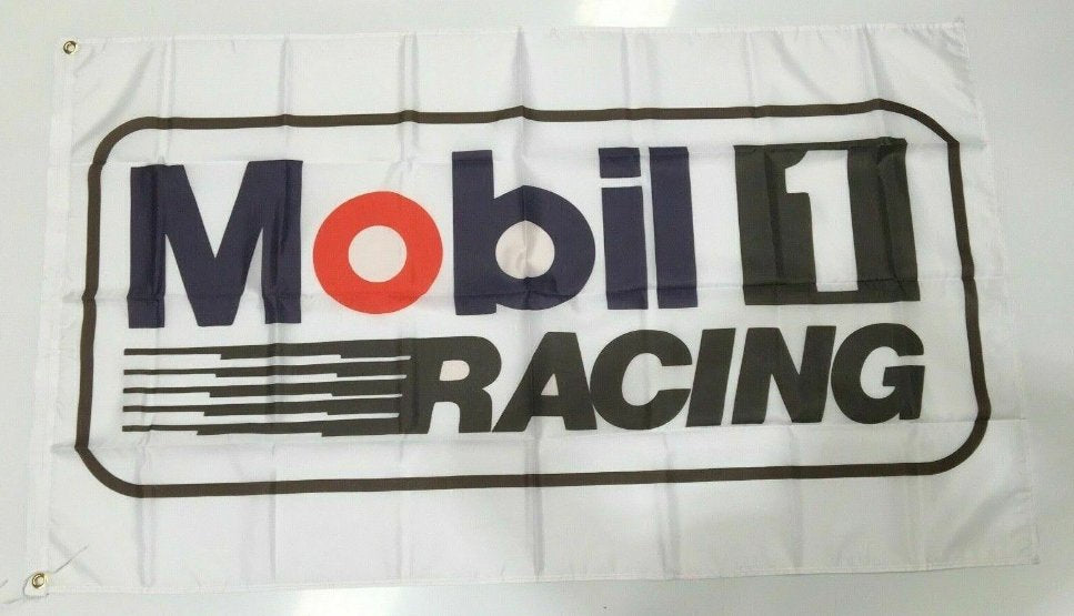 Mobil Racing Style 9 Banner Flag - Car Holden Dealer Team HDT Mechanic Workshop 3x5ft