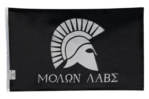 Molon Labe 2nd Amendment Come and Take It Military Spartan 300 3x5 Flag Banner