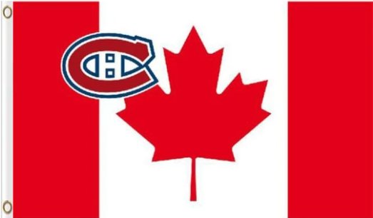 Montreal Canadiens Canada Flag 3X5Ft Polyester Digital Print Banner USA