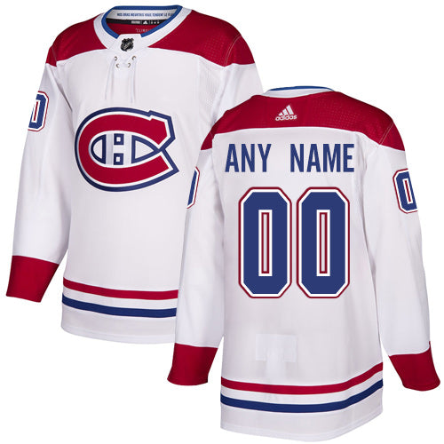Montreal Canadiens NHL White Customized Jersey
