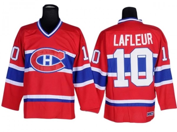 Montreal Canadiens #10 Guy Lafleur Vintage CCM Jersey - Red