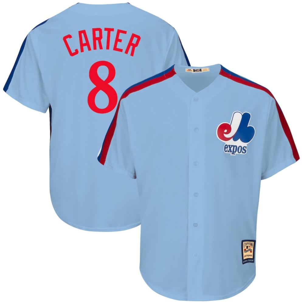 Montreal Expos Gary Carter Blue Throwback Jersey