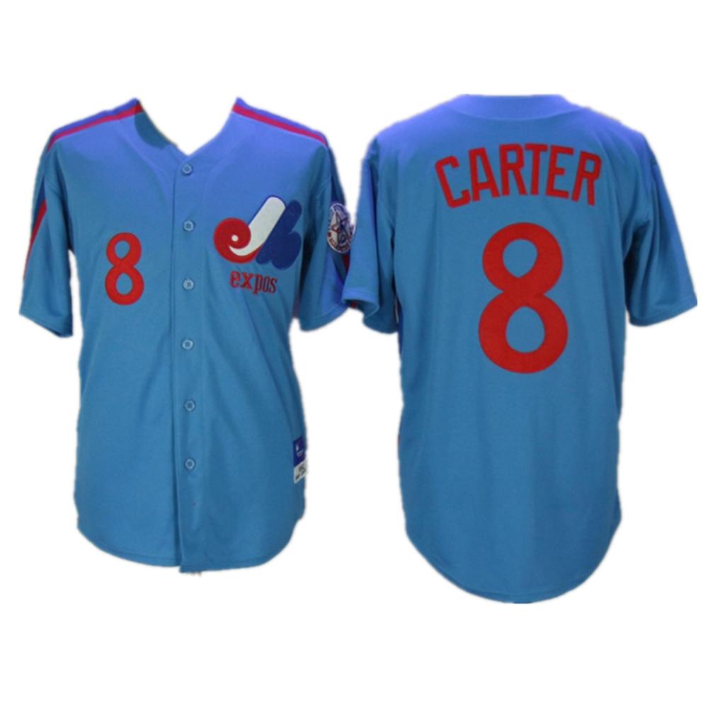 Montreal Expos Gary Carter Royal Throwback Jersey