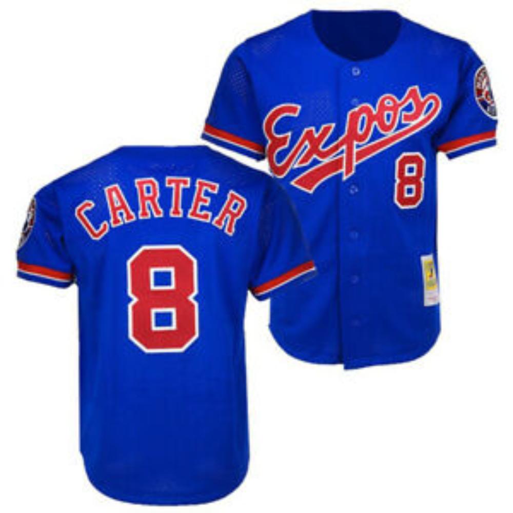 Montreal Expos Gary Carter Royal Throwback Mesh Jersey