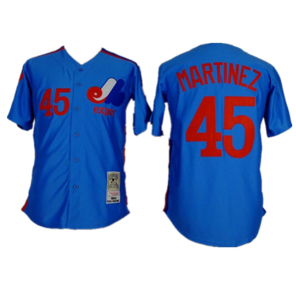 Montreal Expos Pedro Martinez Royal Throwback Jersey
