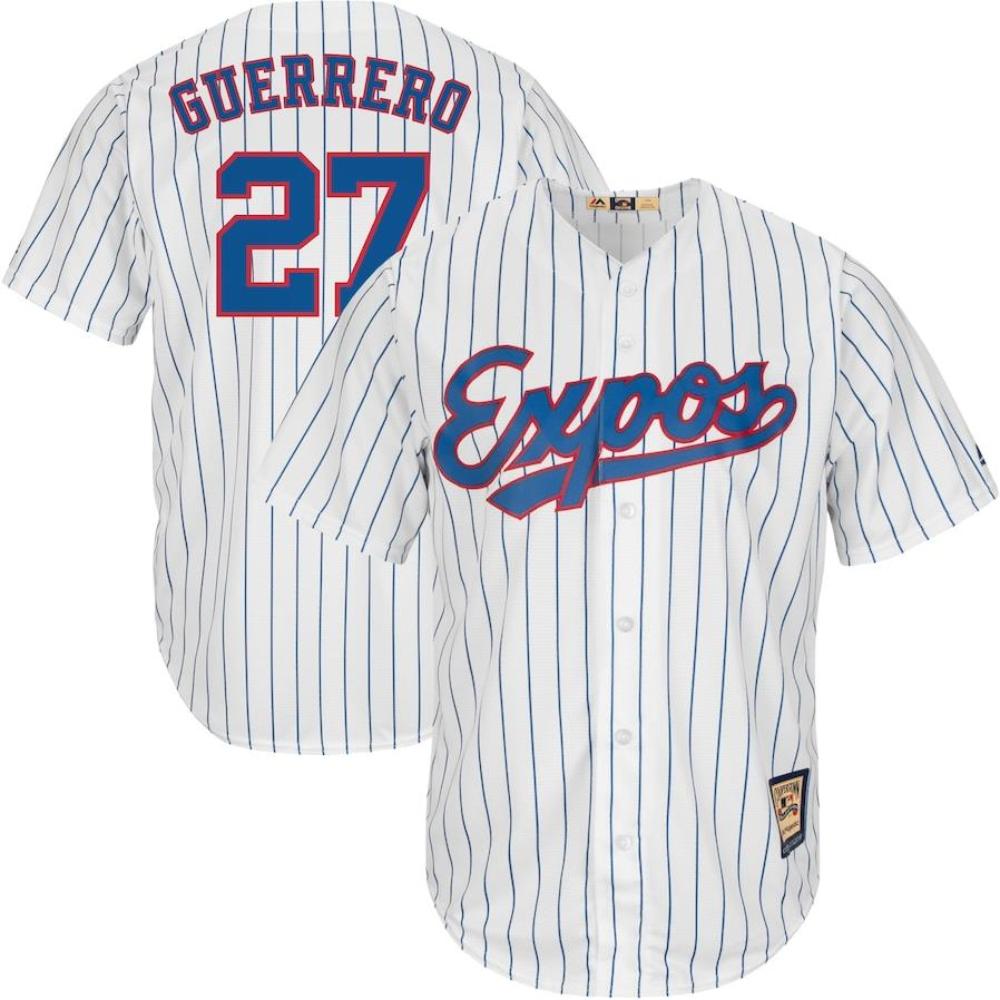 Montreal Expos Vladimir Guerrero White Throwback Jersey