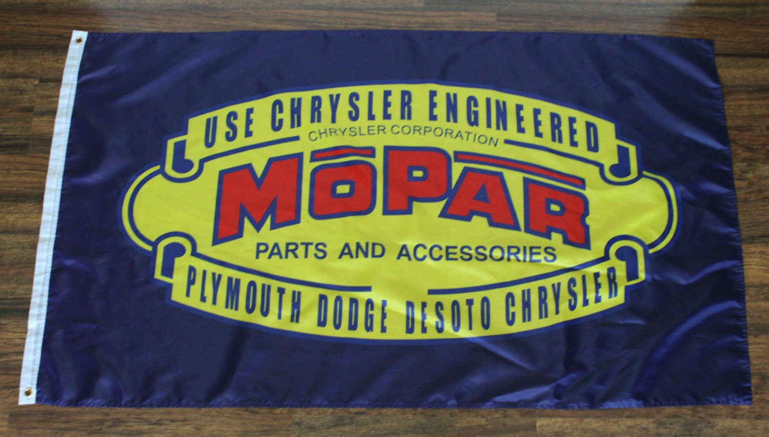 Mopar Banner Flag Racing Retro Vintage Logo Dodge Motorsports Auto Car Parts New 3x5ft