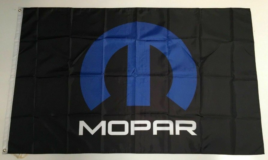 Mopar Style 2 Banner Flag Car Custom Parts Racing Workshop Mechanic Performance 3x5ft