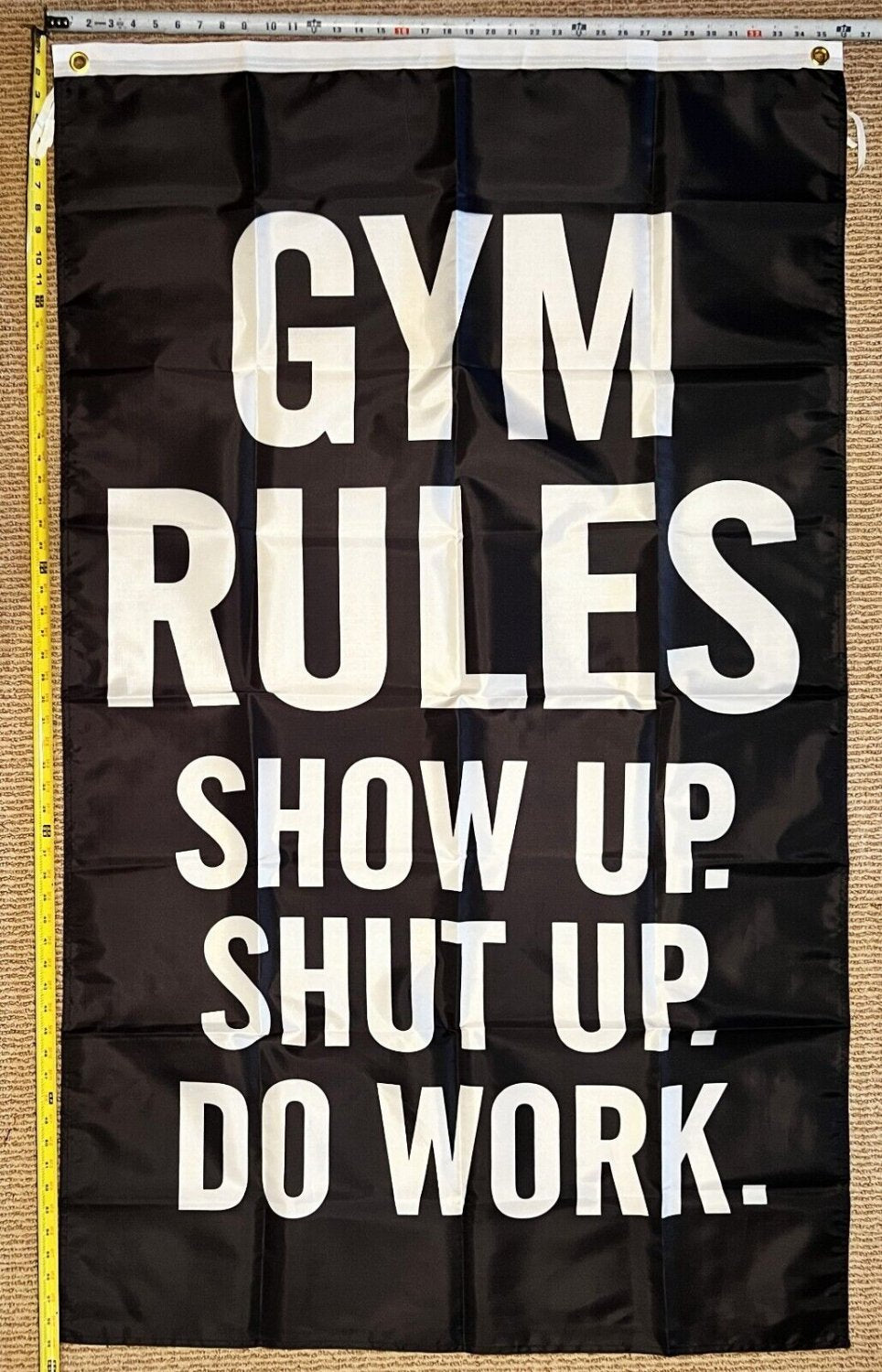 Motivation Flag 3 Gym Workout Hard Work Sign America Beer USA 3x5' 3