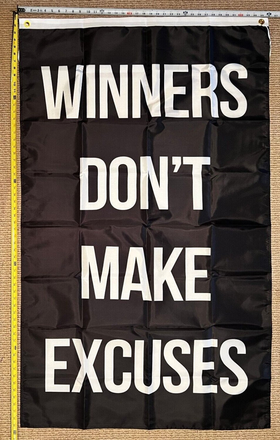 Motivation Flag Gym Workout Hard Work Sign America Beer USA 3x5' 7