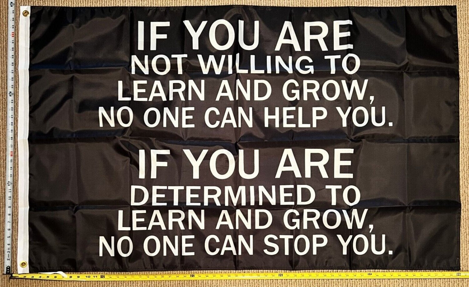 Motivation Flag Nobody Cares Work Harder 11 Gym Banner Sign 3x5'