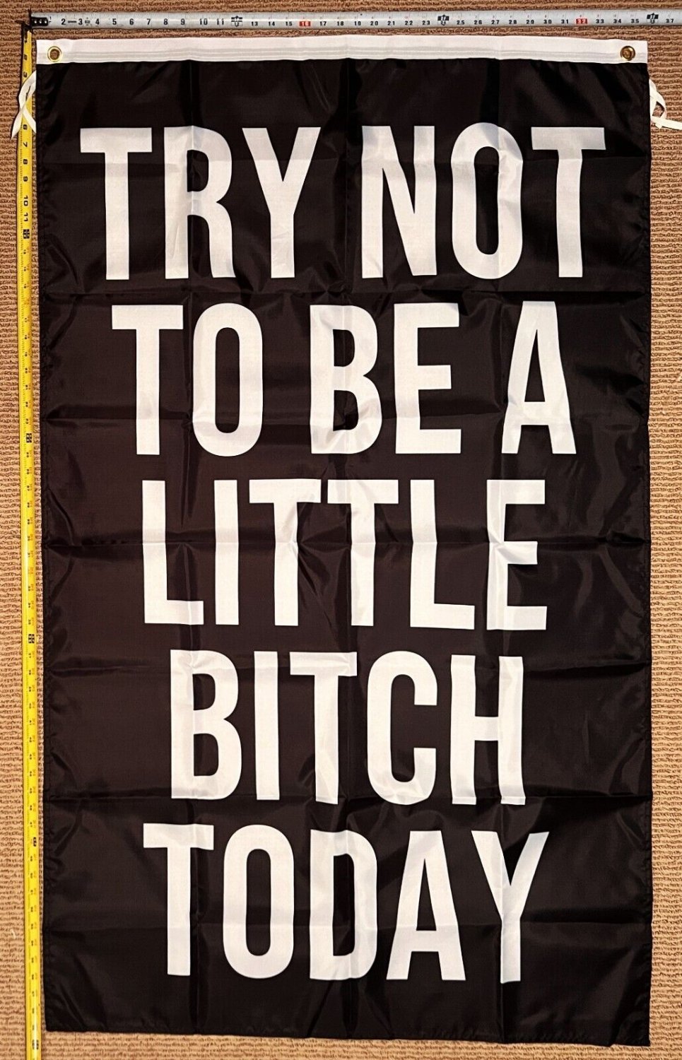 Motivation Flag Nobody Cares Work Harder 12 Gym Banner Sign 3x5'
