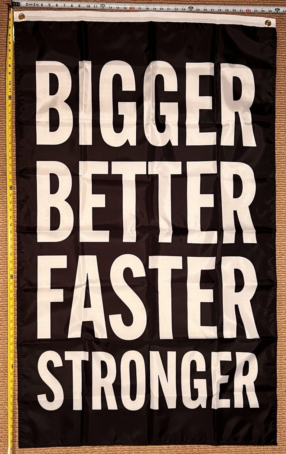 Motivation Flag Nobody Cares Work Harder 2 Gym Banner Sign 3x5'