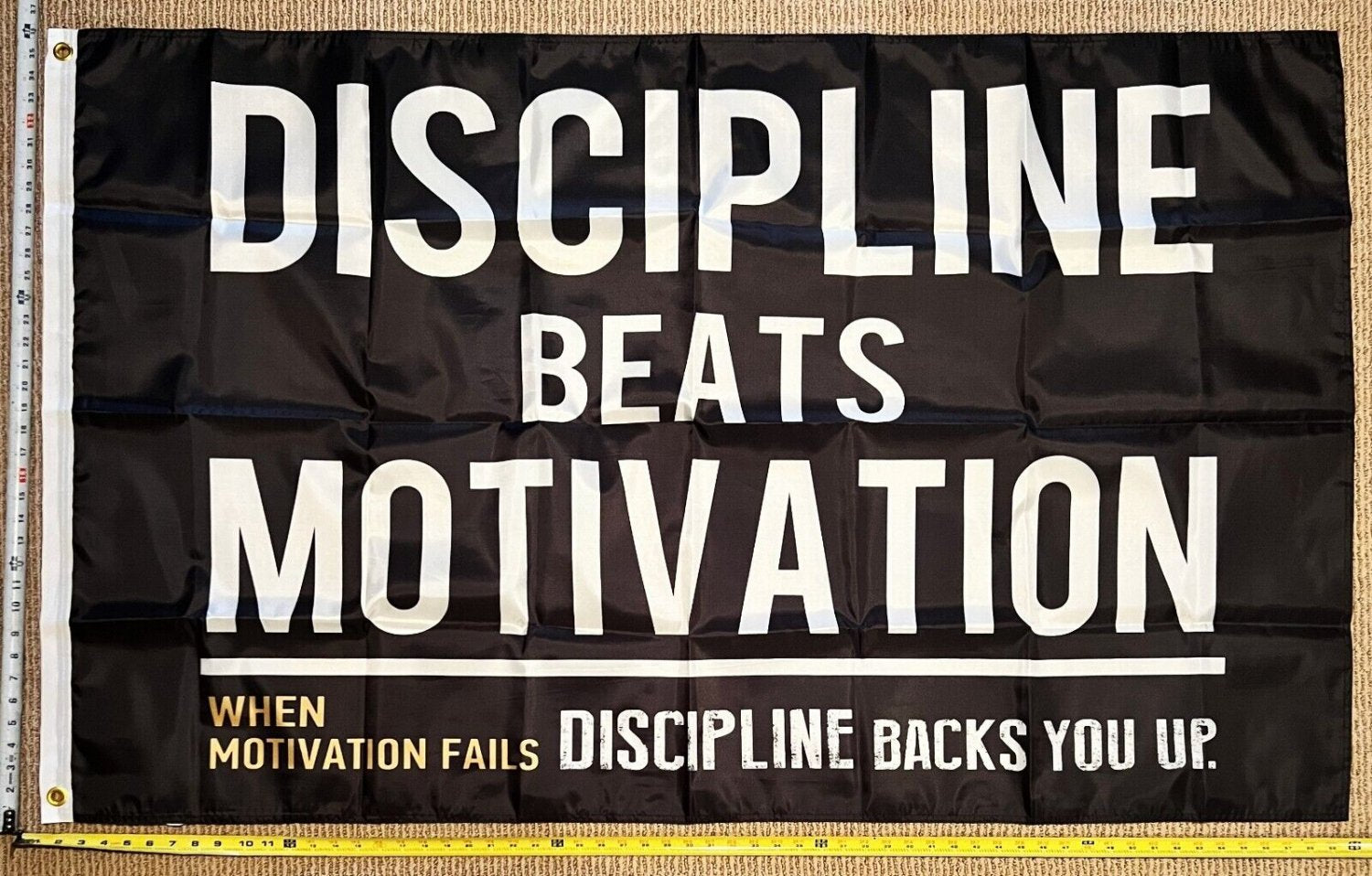 Motivation Flag Nobody Cares Work Harder 4 Gym Banner Sign 3x5'