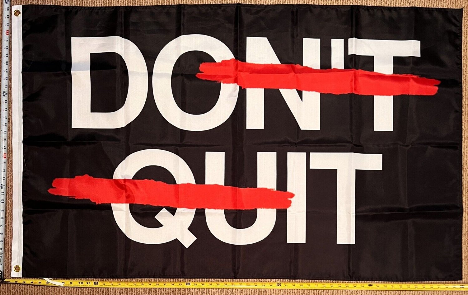 Motivation Flag Nobody Cares Work Harder 6 Gym Banner Sign 3x5'