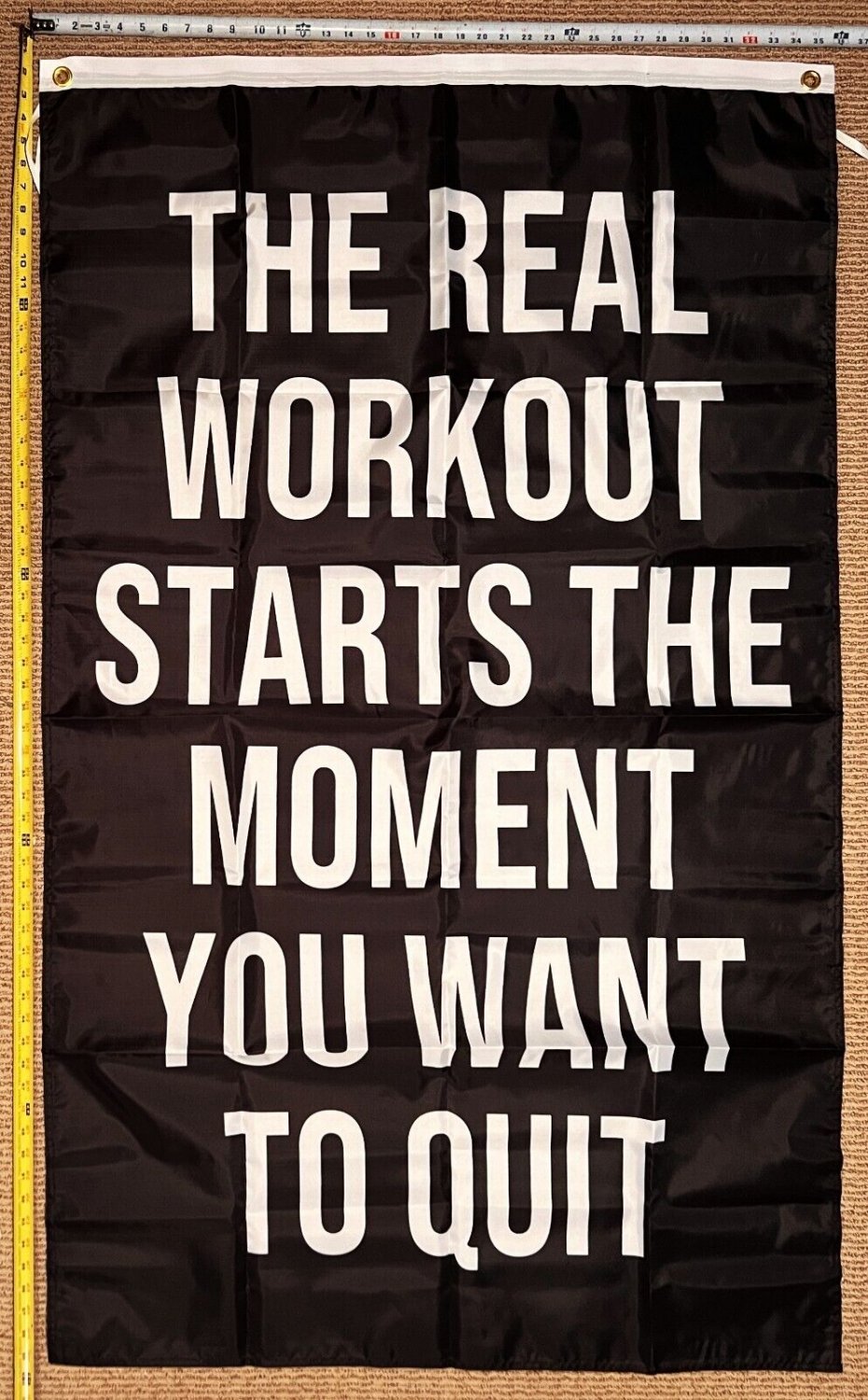 Motivation Flag Nobody Cares Work Harder 7 Gym Banner Sign 3x5'