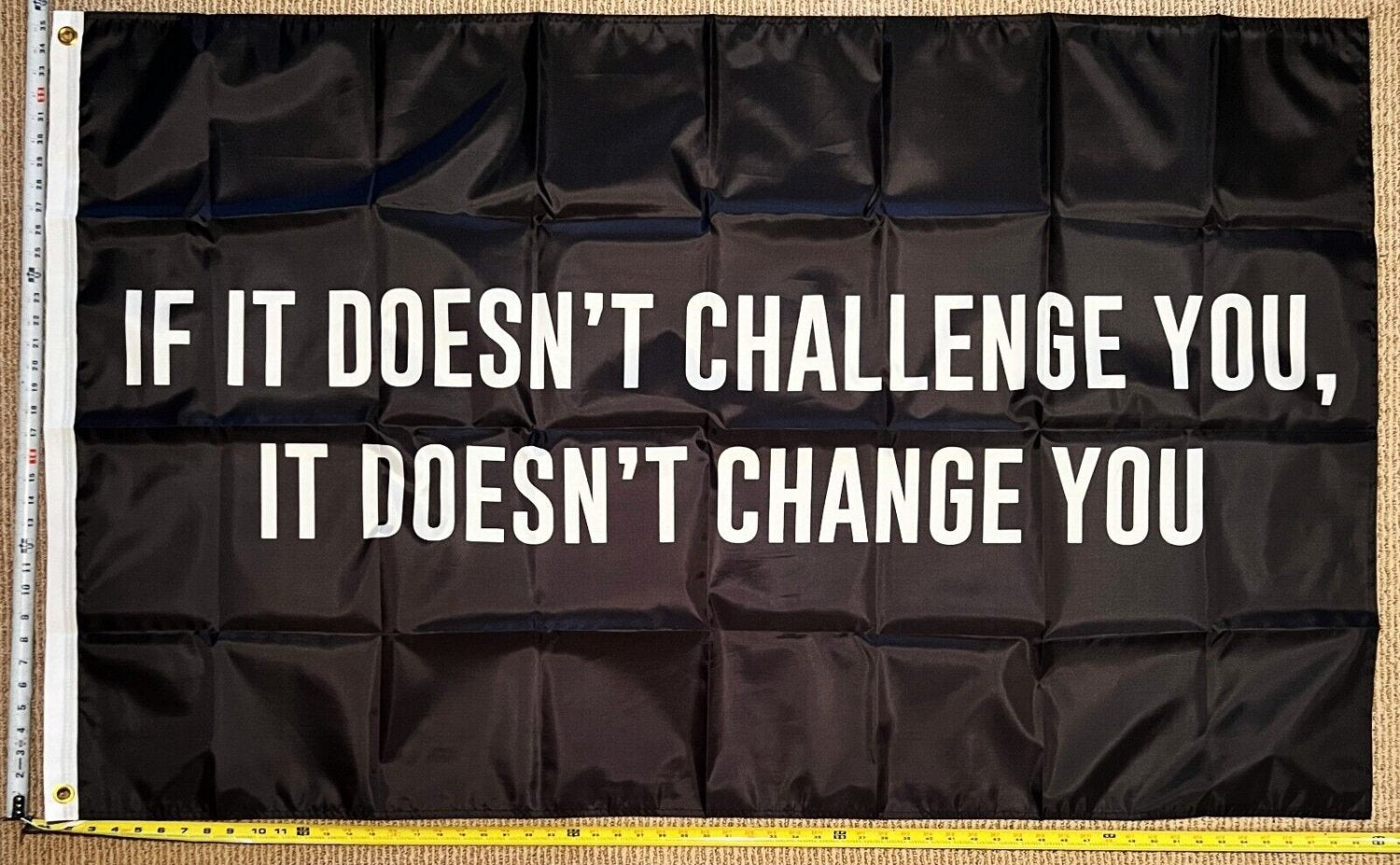 Motivation Flag Nobody Cares Work Harder 9 Gym Banner Sign 3x5'