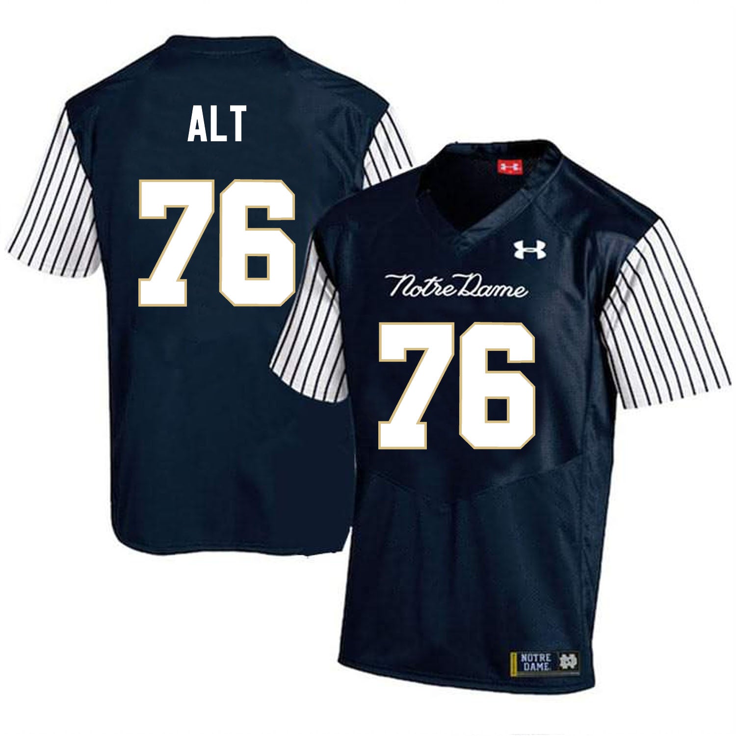 Notre Dame Fighting Irish Joe Alt Jersey #76 College Football Navy Alternative