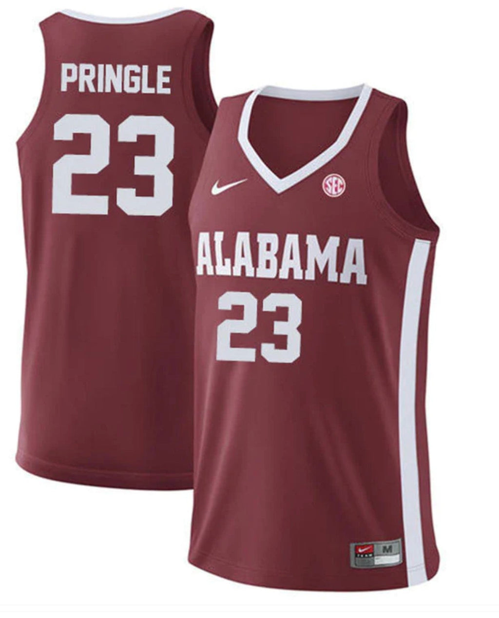 Nick Pringle Jersey Alabama Crimson Tide College Basketball Replica Crimson #23