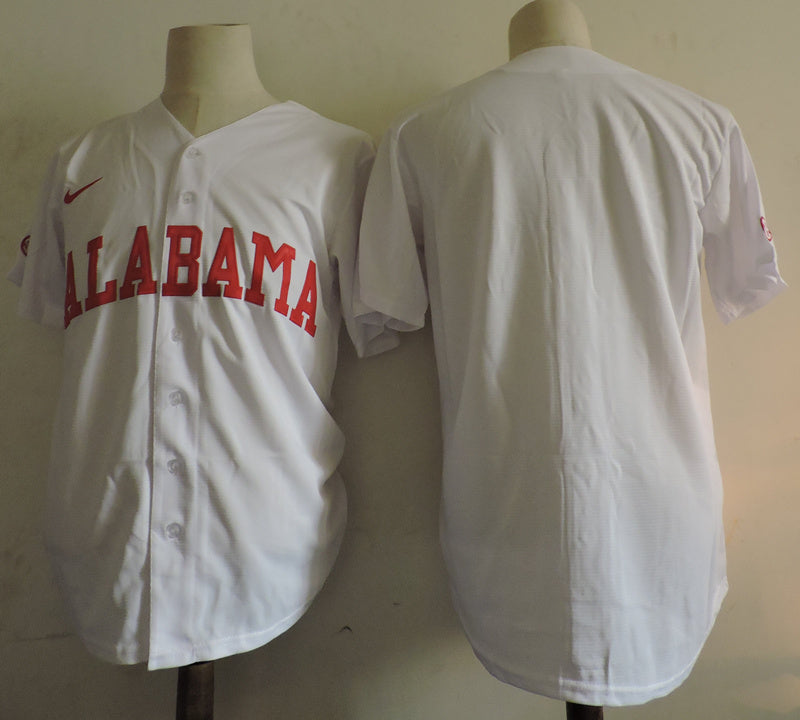 NCAA Alabama Crimson Tide Movie Baseball Jersey White