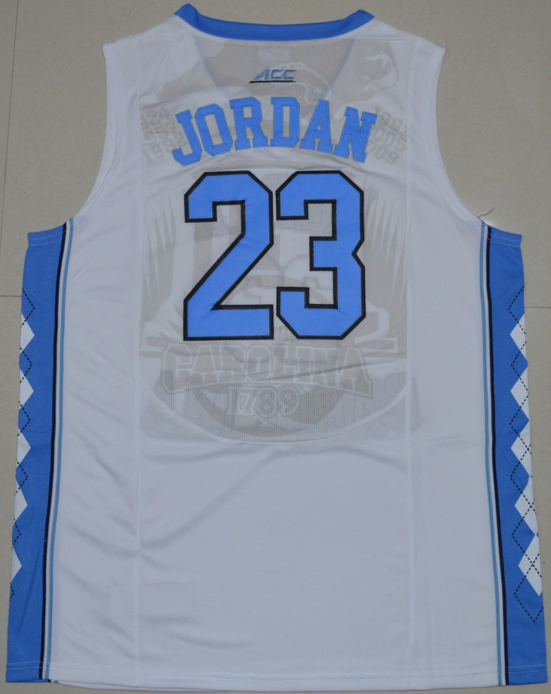 North Carolina Tar Heels #23 Michael Jordan NCAA Basketball Jersey White