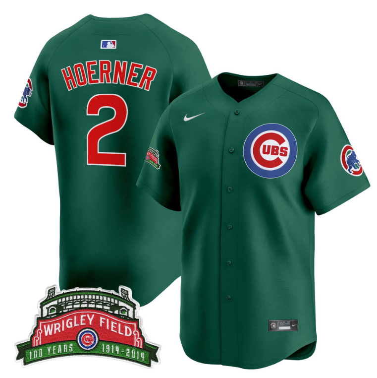 Nico Hoerner Jersey #2 Chicago Cubs Wrigley Field Style Vapor Premier Limited Stitched